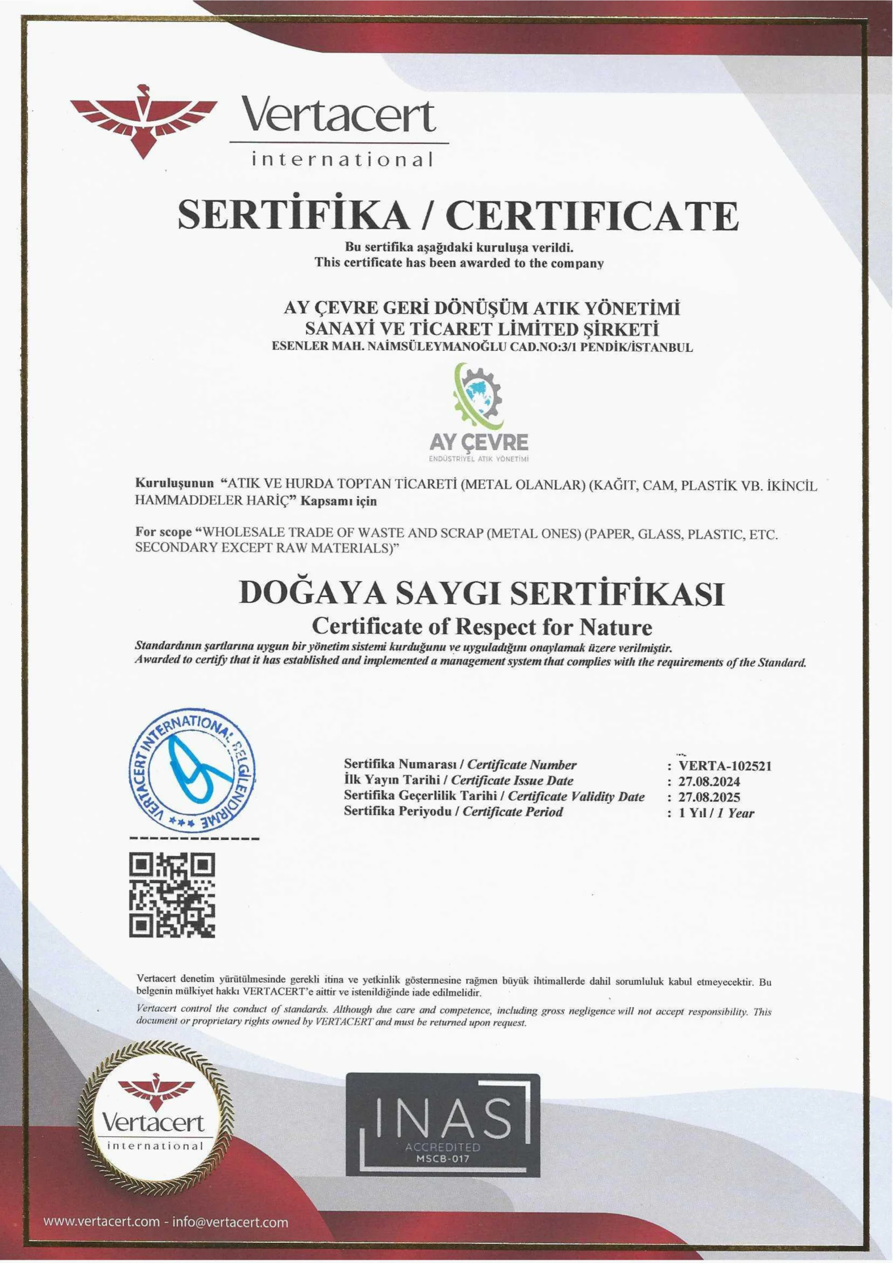 aycevre-dogaya-saygi-sertifikasi