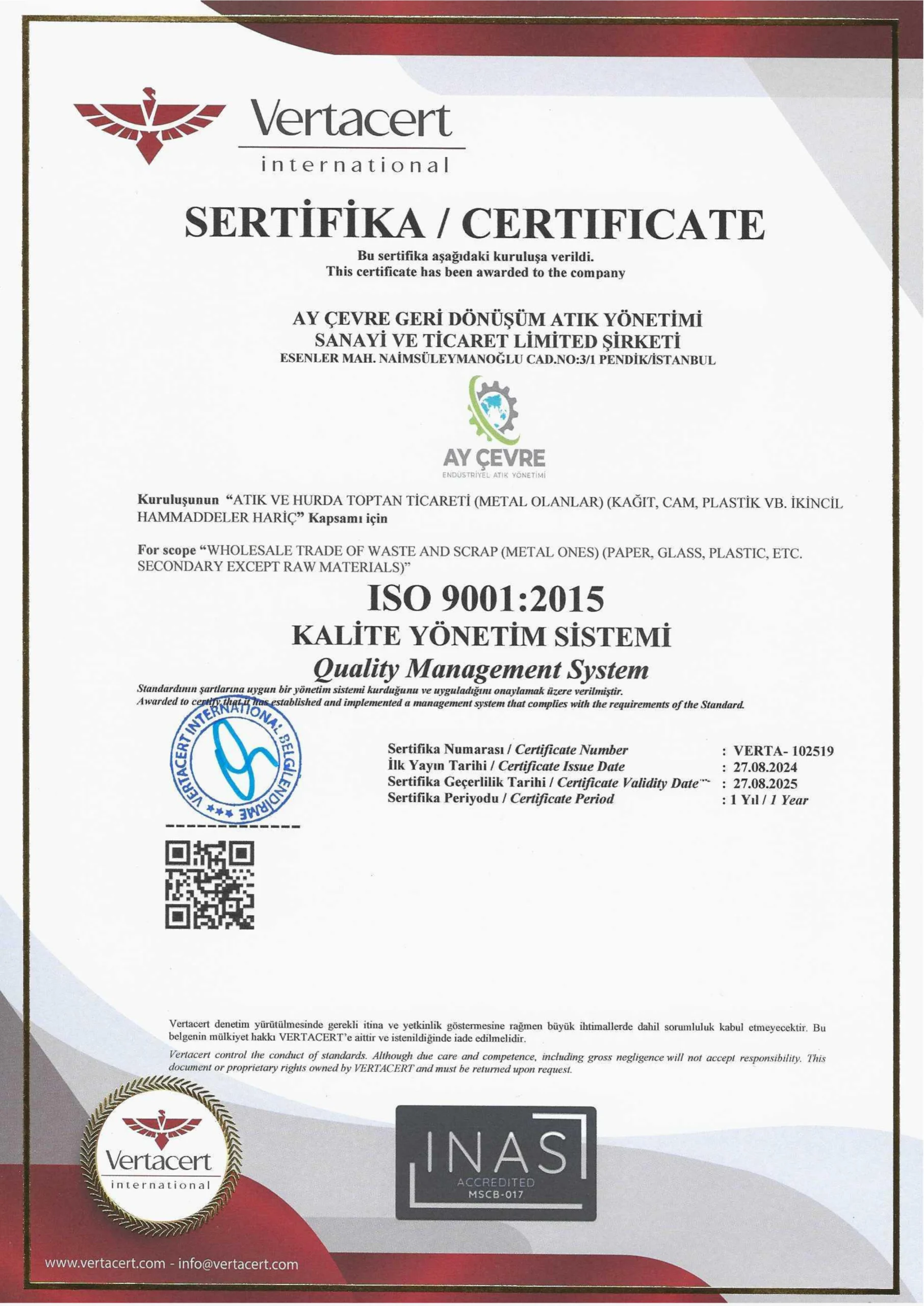 aycevre-iso-9001-sertifikasi